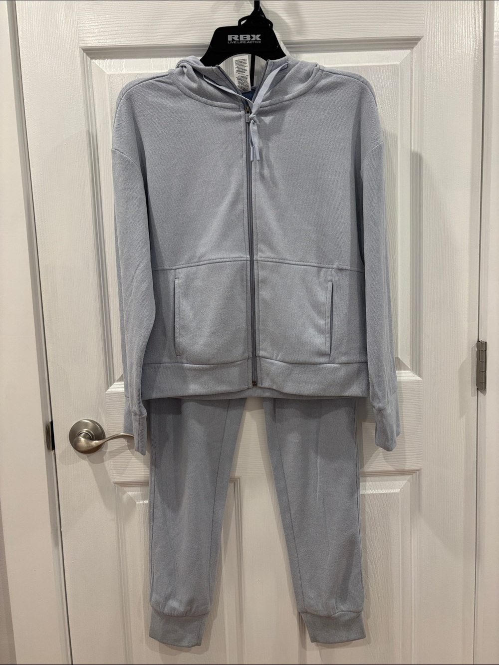 RBX Light Blue Hooded Lounge Set - Zip-Up Hoodie & Jogger Pants